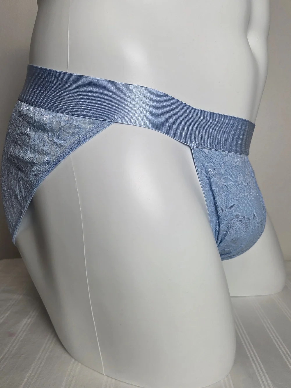 Cosabella Light Blue Lace Men's Jockstrap